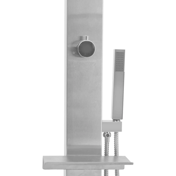 Градински душ - 210 см, неръждаема стомана, прав - Image 7