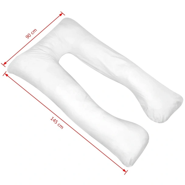 Възглавница за бременност, 90x145 см, бяла - Image 4