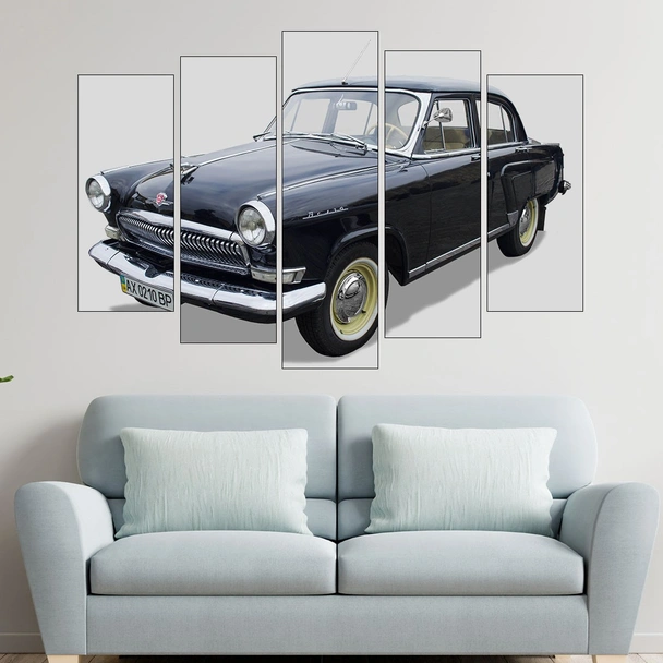 Ретро автомобил - Волга - картина пано за стена - Image 3