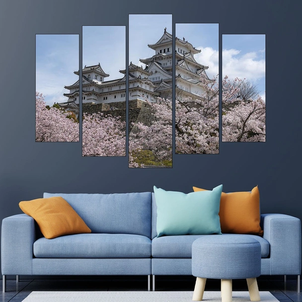 Замъкът Химеджи в Япония - картина пано за стена - Image 3