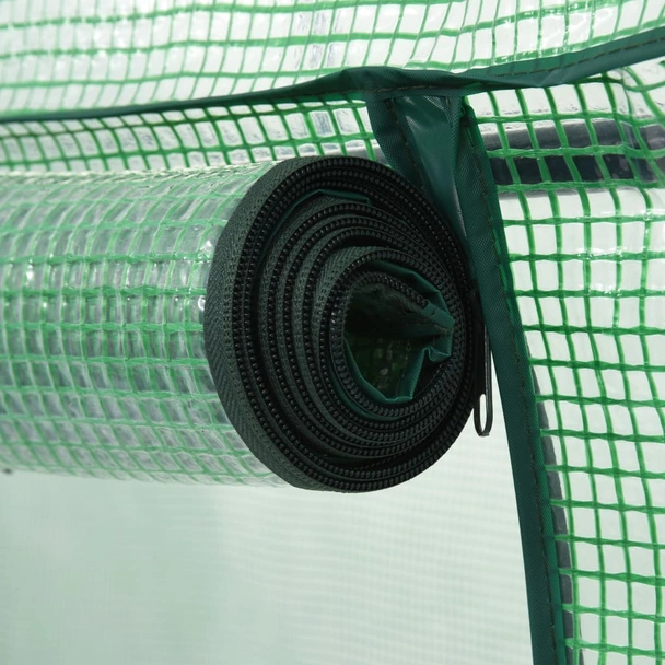 Оранжерия с врата с цип, 200x80x170 см - Image 2