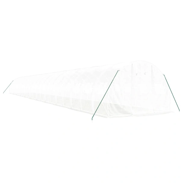 Оранжерия със стоманена рамка бяла 66 м² 22x3x2 м - Image 2