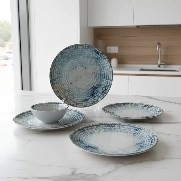 Порцеланов сервиз за хранене 24 части Мозайка TOPRAKSAN - Image 3