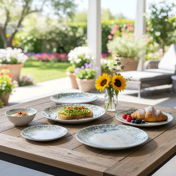 Порцеланов сервиз за хранене 24 части Мозайка TOPRAKSAN - Image 4