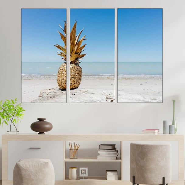 Ананас на пясъка - картина пано за стена - Image 2