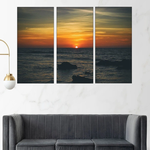 Зелез над океански скали - картина пано за стена - Image 2