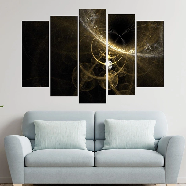 Абстракция -фрактали - планети 2 - картина пано за стена - Image 3