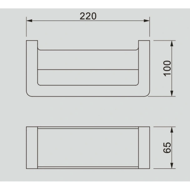 Поставка за хавлия Елинор   ICA 5560B INTER CERAMIC - Image 2