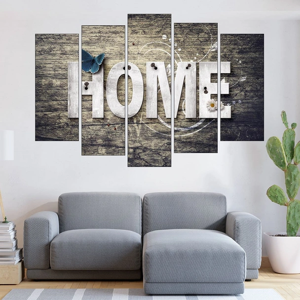 Декорация HOME с пеперуда - картина пано за стена - Image 3