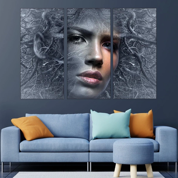 Мистична жена дърво - картина пано за стена - Image 2