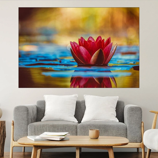 Разцъфнала водна лилия - картина пано за стена
