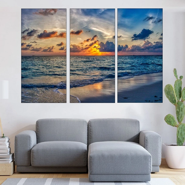 Красив океански залез - картина пано за стена - Image 2