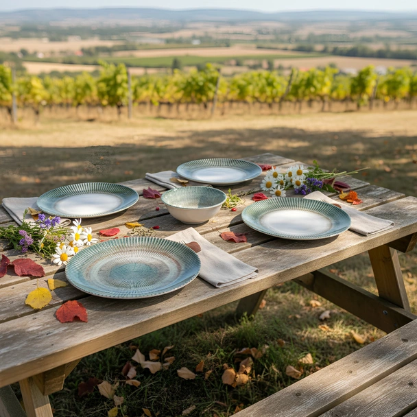 Порцеланов сервиз за хранене 24 части Морски пейзаж TOPRAKSAN - Image 4