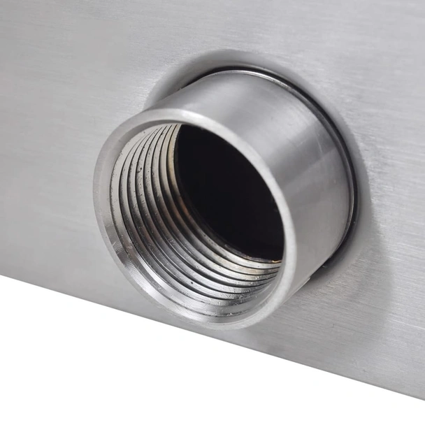 Правоъгълен фонтан за басейн, 45 см - стомана - Image 5