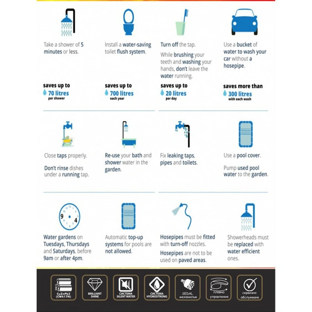 Стоящ смесител за умивалник за баня с една ръкохватка - Image 2