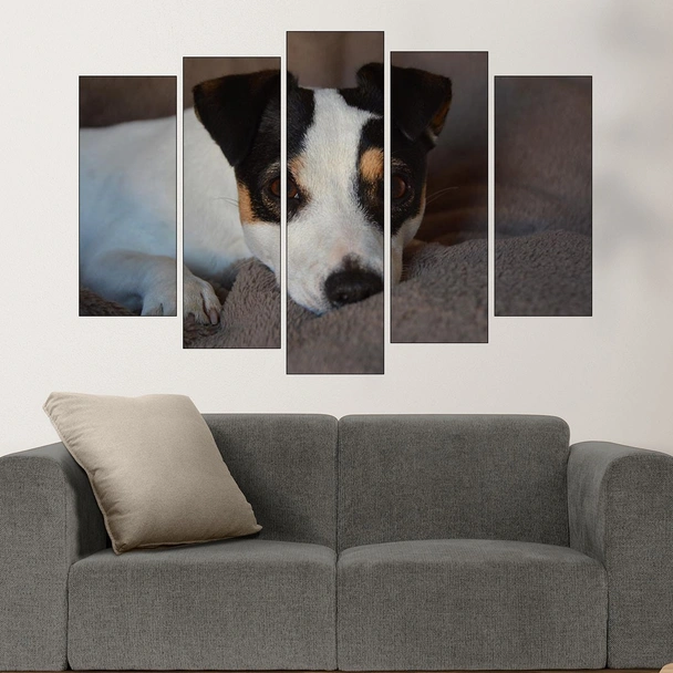 Игрив малък джак ръсел  - картина пано за стена - Image 3