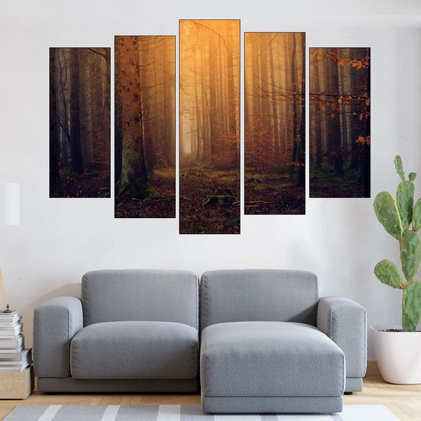 Есенна гора по здрач - картина пано за стена - Image 3