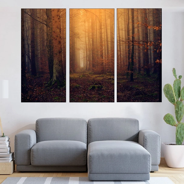 Есенна гора по здрач - картина пано за стена - Image 2