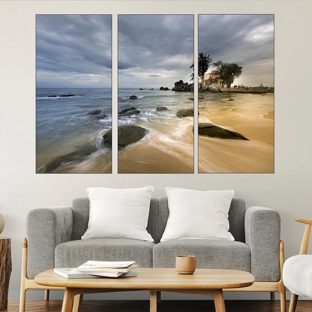 Каменист плаж на остров Фукок - картина пано за стена - Image 2