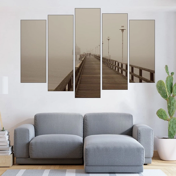 Мост в Балтийско море - картина пано за стена - Image 3