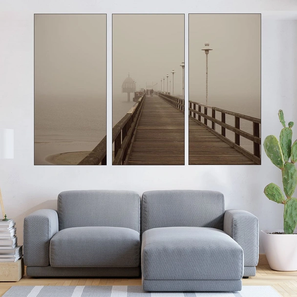 Мост в Балтийско море - картина пано за стена - Image 2