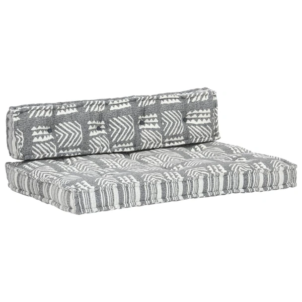 Палетна възглавница за диван, сива, текстил, пачуърк - Image 9