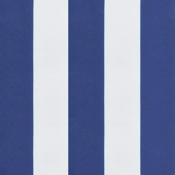 Възглавници за градински стол 6 бр синьо и бяло 50x50x4 см плат - VL361079 - Image 8