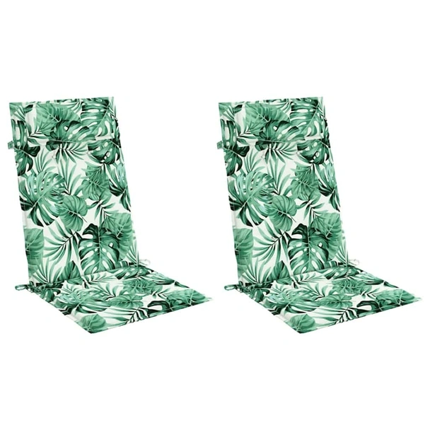 Възглавници за столове с облегалка 2 бр на листа Оксфорд плат - VL361910 - Image 3