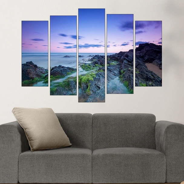 Средиземноморски скалист бряг - картина пано за стена - Image 3