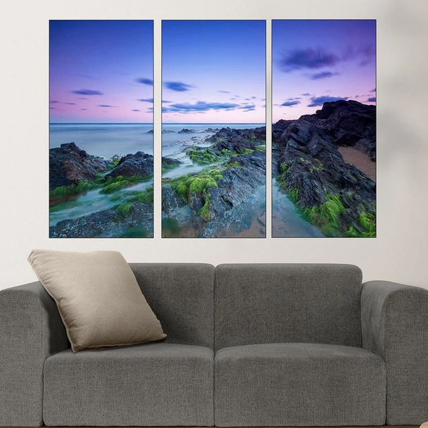 Средиземноморски скалист бряг - картина пано за стена - Image 2