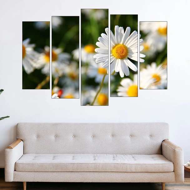 Цветя бели маргаритки - картина пано за стена - Image 3