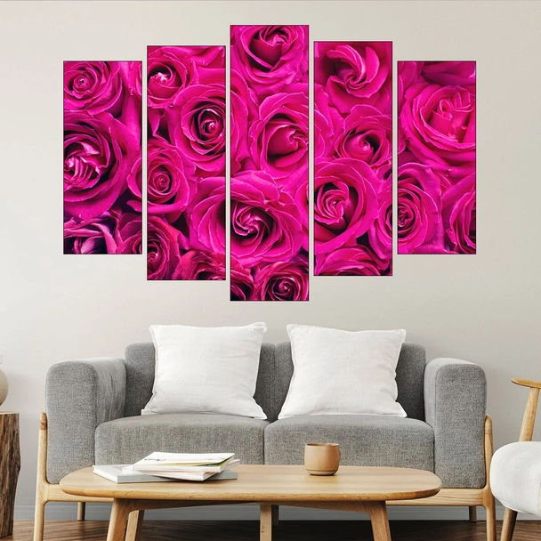 Фон от рози - картина пано за стена - Image 3