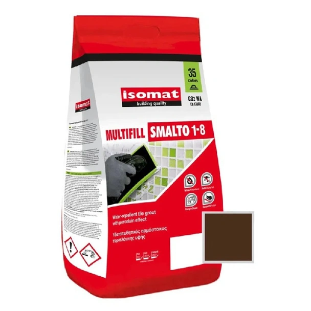 Фуга 1-8 мм 2 кг кафяв 08 Multifill Smalto ISOMAT