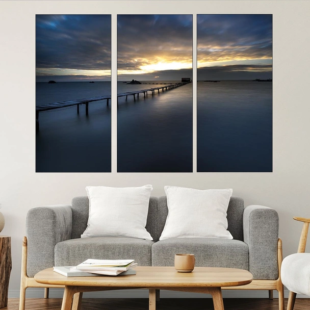 Мост на брега на остров Фукок - картина пано за стена - Image 2