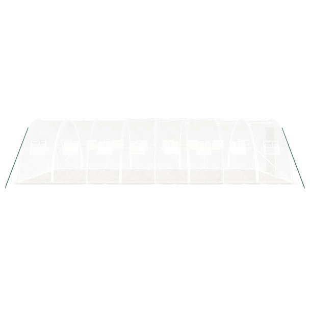 Оранжерия със стоманена рамка бяла 32 м² 8x4x2 м - Image 4