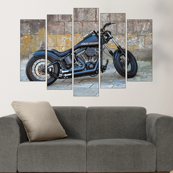 Мотор Харли Дейвидсън - картина пано за стена - Image 3