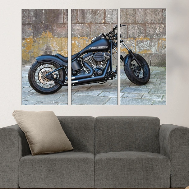 Мотор Харли Дейвидсън - картина пано за стена - Image 2