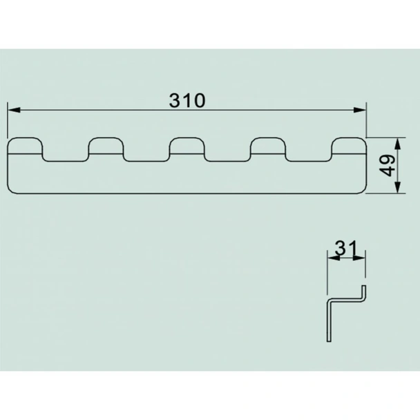 Петорна закачалка за баня Елинор INTER CERAMIC - Image 2