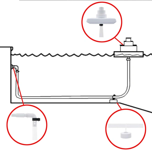 Гръцки фонтан за басейн от 13 части бял - Image 12