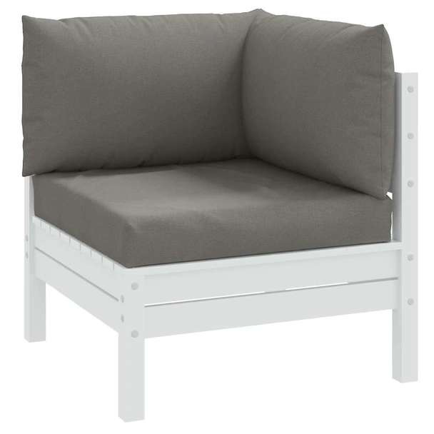 Палетни възглавници, 3 бр, меланж тъмносиви, плат