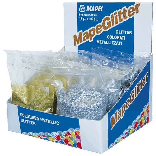 Цветен брокат за смесване Mapeglitter Gold 0.100кг MAPEI
