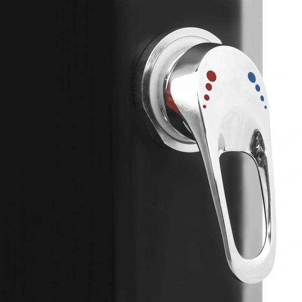 Градински соларен душ 217 см - слушалка и кранче -  35л черен - Image 7