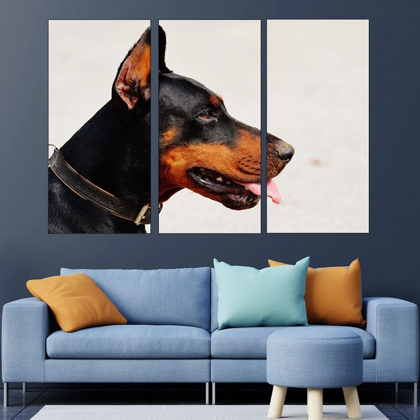 Портрет на доберман - картина пано за стена - Image 2