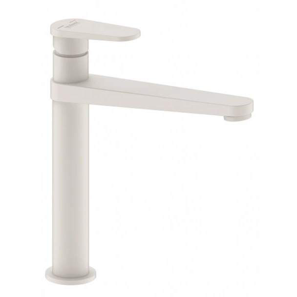 Висок стоящ смесител за умивалник Бианка бял мат INTER CERAMIC - Image 2