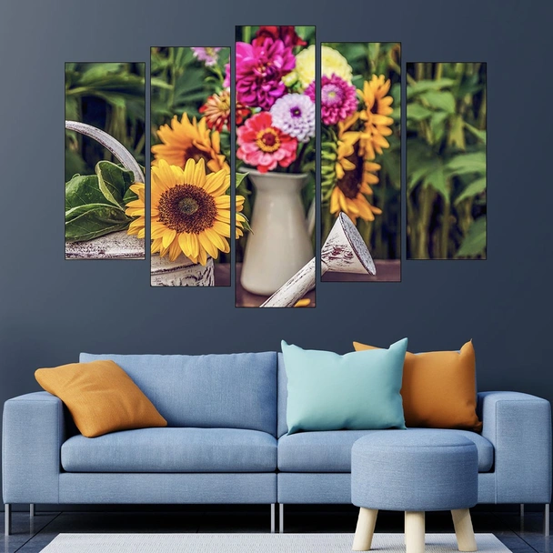 Декорация със слънчоглед - картина пано за стена - Image 3