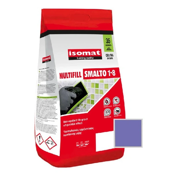 Фуга 1-8 мм 2 кг миконос синя 32 Multifill Smalto ISOMAT