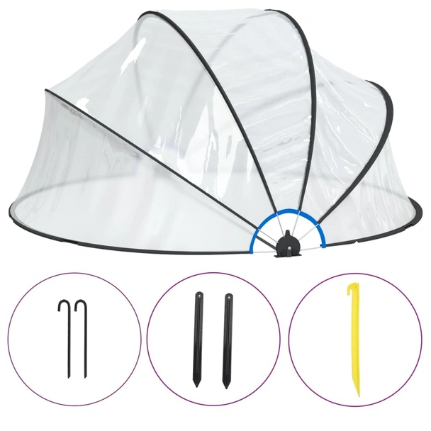 Купол за басейн 315x158 см PVC - Image 2