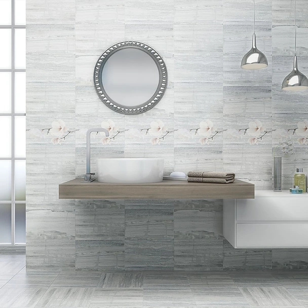 Фаянс 25х40 см Пастел сив 5845 KAI - Image 2