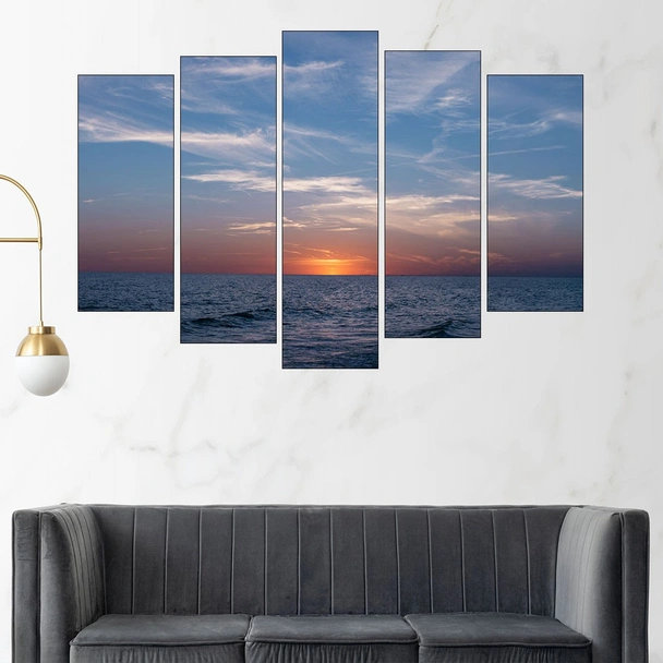 Изгрев над океана - картина пано за стена - Image 3