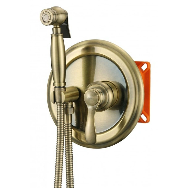 Смесител за вграждане за душ Ескада старо злато INTER CERAMIC